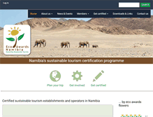 Tablet Screenshot of ecoawards-namibia.org